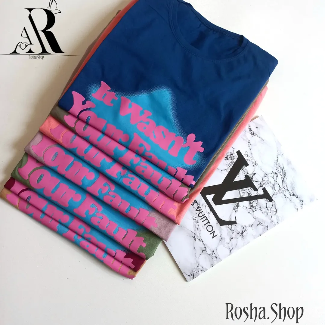 تیشرت پنبه چاپی زنانه😍🤌🏻