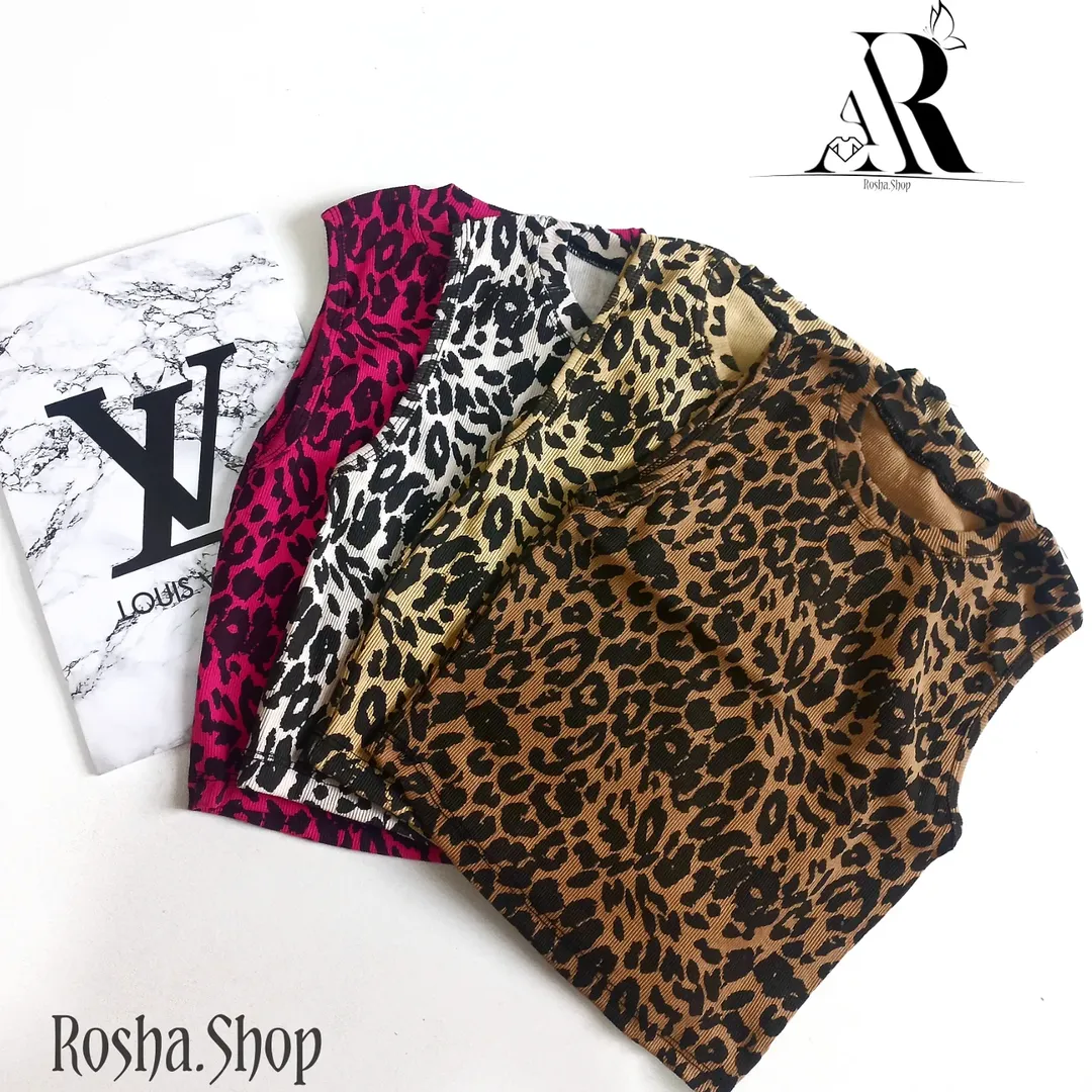 کراپ پلنگی کبریتی رنگی دخترونه❤️‍🔥🐆