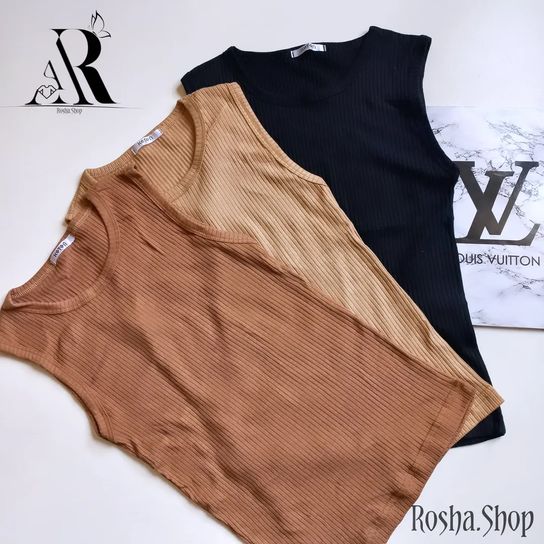 تاپ یقه گرد کبریتی قواره دار