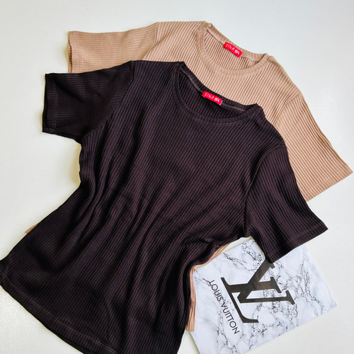 تیشرت قواردارکبریتی پنبه🤎🍂