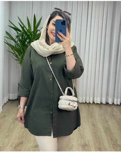 مانتو کتان زنانه😍