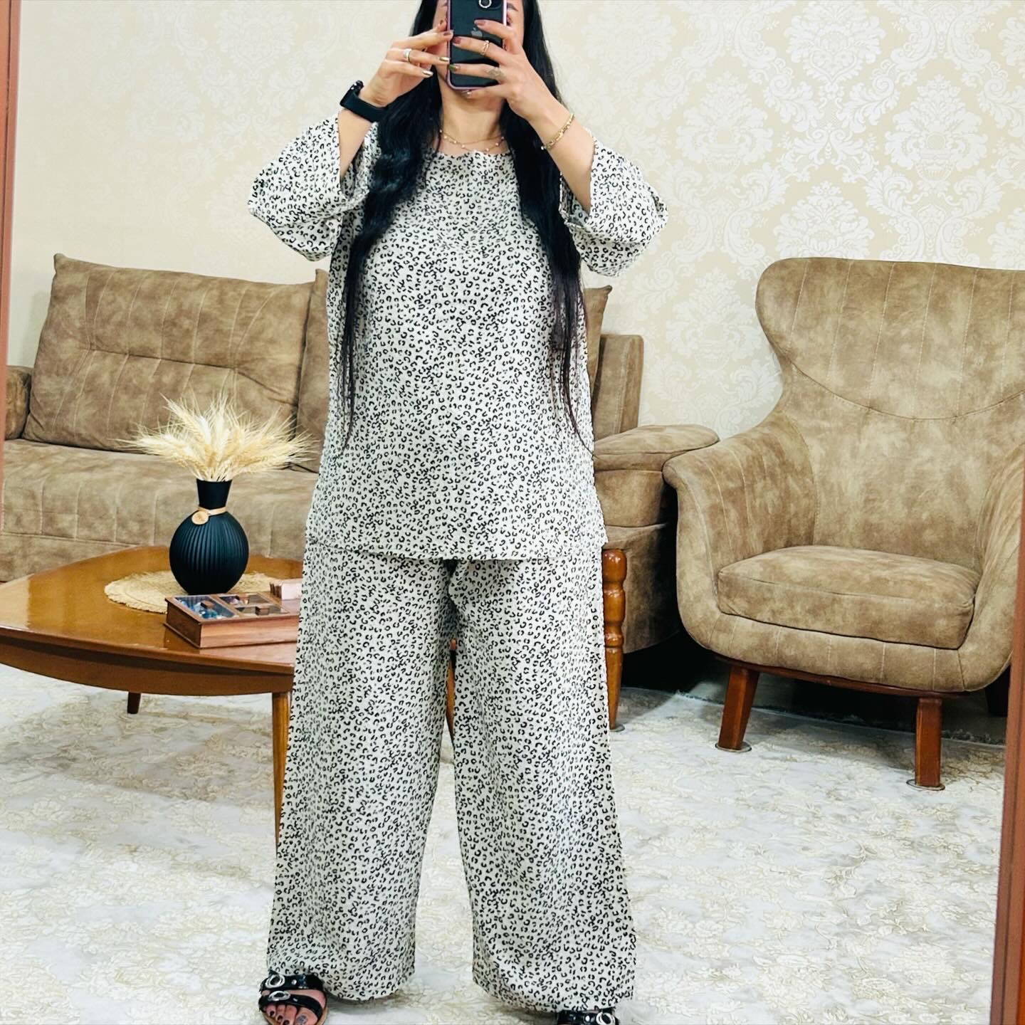 ست شومیزشلوارپلنگی🐆